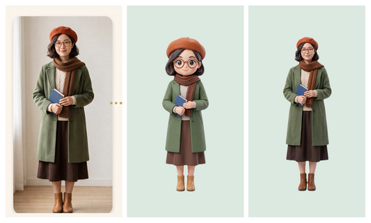 Custom Everyday Woman Figurine from Photo