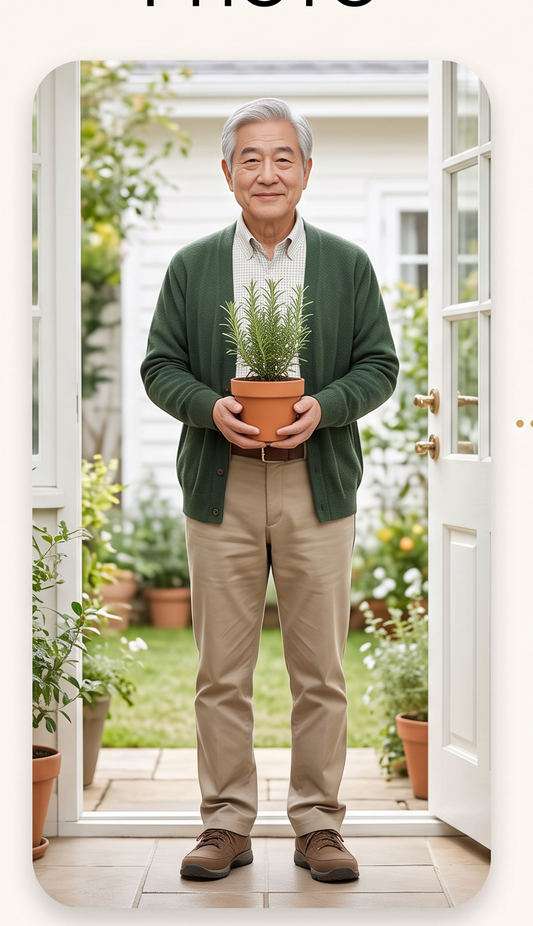 Custom Retirement Gardener Figurine from Photo